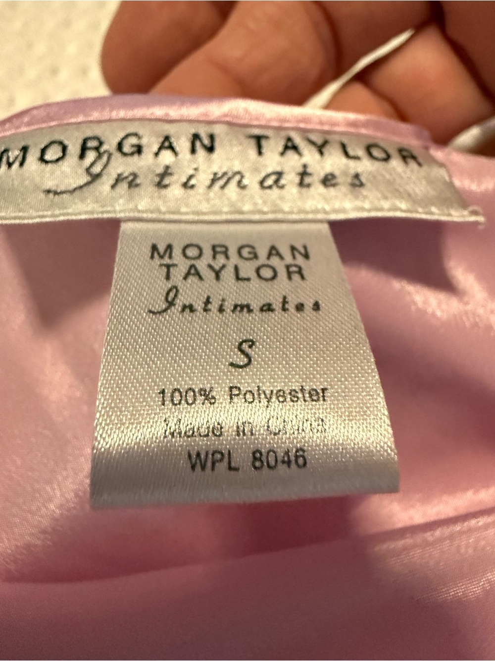 Morgan Taylor Intimates Pink Satin Slip Nightgown Small Coquette Y2K - Picture 4 of 5